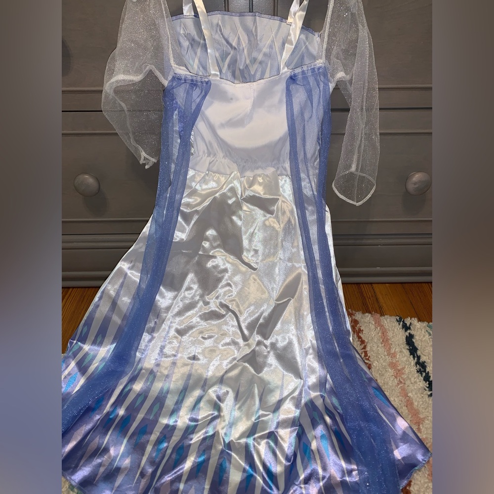 Disney Elsa Frozen Blue and Silver Kids Costume with Shoes - Picture 2 of 4